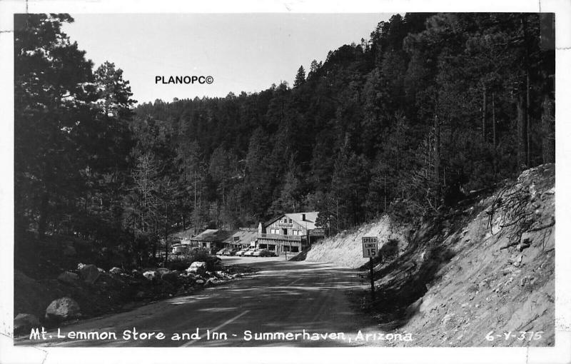 SUMMERHAVEN, ARIZONA MT. LEMMON STORE & INN-CLINE RPPC REAL PHOTO POSTCARD