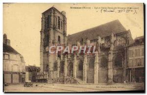 Postcard Old Saint Denis Church Sezanne Sezanne