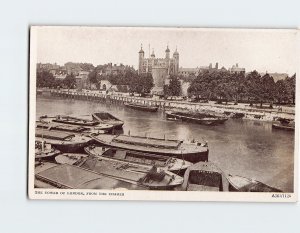 Postcard The Tower of London from the Thames London England