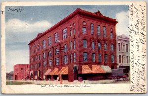 Oklahoma City Oklahoma 1909 Embossed Postcard India Temple