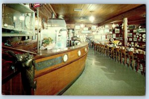 Portland Oregon Postcard Shellfish Restaurant Oyster Bar Interior c1960 Vintage