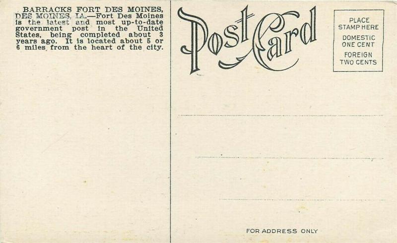 IA, Des Moines, Iowa, Barracks, Fort Des Moines