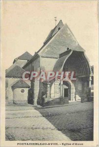 Postcard Old Church Fontainebleau Avon Avon