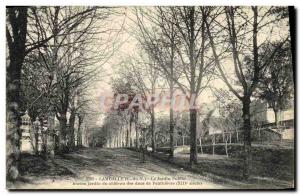 Old Postcard The public garden Lamballe Former garden of the castle of the Du...