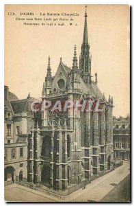 Old Postcard Paris La Sainte Chapelle Elevee in Saint Louis by Pierre de Mont...