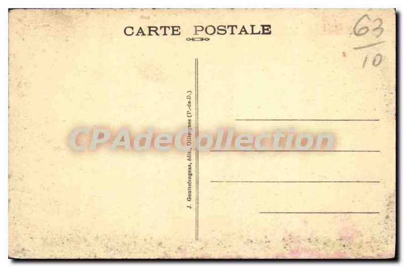 Old Postcard La Bourboule From I'Eglise Quarter And Funicular