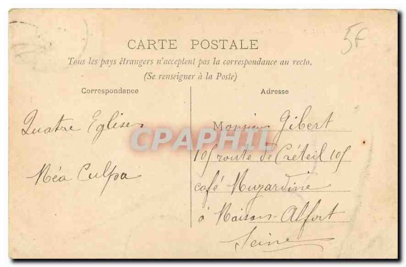 Old Postcard Paris Notre Dame