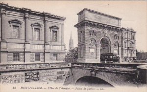 France Montpelier L'Arc de Triomphe Palais de Justice