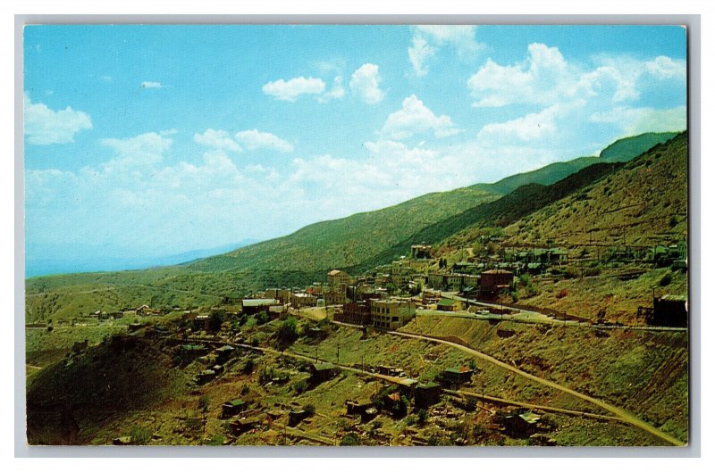 Postcard AZ Jerome Arizona Largest Ghost City In America Aerial View 