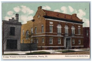 Peoria Illinois IL Postcard Young Women's Christian Association 1909 Antique