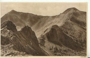 Wales Postcard - Crib Goch Ridge and Snowdon Summit - Caernarvonshire - TZ11206