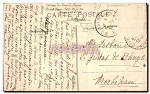 Old Postcard Chateau du Plessis Blanzy Inner Court