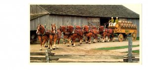 Carlsberg Beer Championship Team and Wagon, Vintage Advertising Postcard