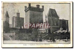 Old Postcard Uzes Chateau Ducal Tours