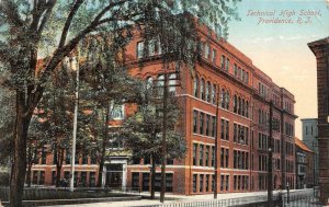 PROVIDENCE, RI Rhode Island   TECHNICAL HIGH SCHOOL    1909 Postcard