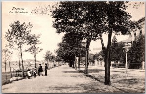 Bremen Am Osterdeich Street in Bremen Germany Postcard