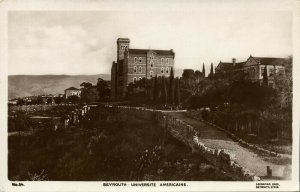 lebanon, BEIRUT BEYROUTH بيروت, Universite Americaine (1929) Sarrafian 34 RPPC