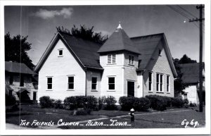 Real Photo Postcard The Friend's Church in Albia, Iowa