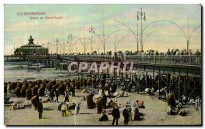 Old Postcard Scheveningen Strand Wandelhoofd