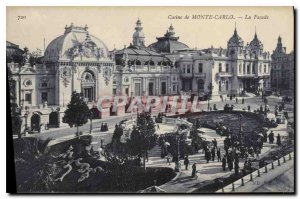 Old Postcard Monte Carlo Casino The Facade