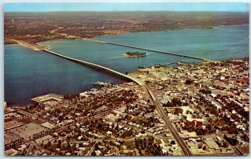 Postcard - Aerial View, Downtown Ft. Myers, Florida