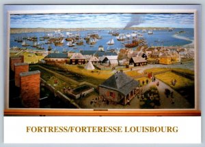 Birdseye View Wall Art, Fortress Of Louisbourg Nova Scotia, 1999 Chrome Postcard