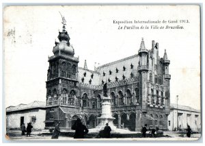 1913 The Pavilion Of The City Of Brussels Belgium Exposition Postcard