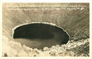 Bottomless Salt Lake Volcanic Springerville Arizona 1940s Photo Postcard 8339