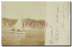 PHOTO CARD Italy San Remo Boat Sailboat