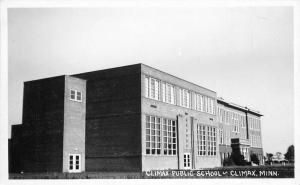 Climax Public School Minnesota 1940s RPPC Photo Postcard 1794