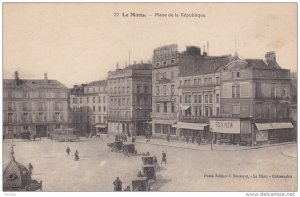 LE MANS, Sarthe, France, 1900-1910´s; Place De La Republique