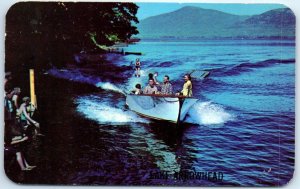 Postcard - Water Skiing on Lake George, New York, USA, North America