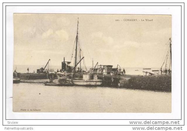 Conakry, Guinea, 00-10s Fishing boats at pier