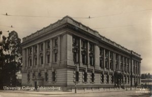 Johannesburg University College South Africa Real Photo Postcard