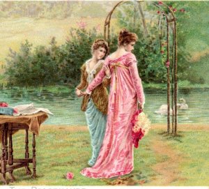 1892 Newsboy Plug Tobacco National Tobacco Works Lovely Ladies #6A