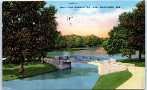 Postcard - Beautiful Washington Park - Milwaukee, Wisconsin