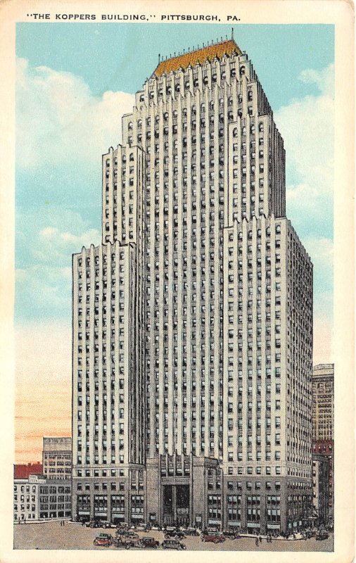 Pittsburgh Pennsylvania 1920s Postcard The Koppers Building