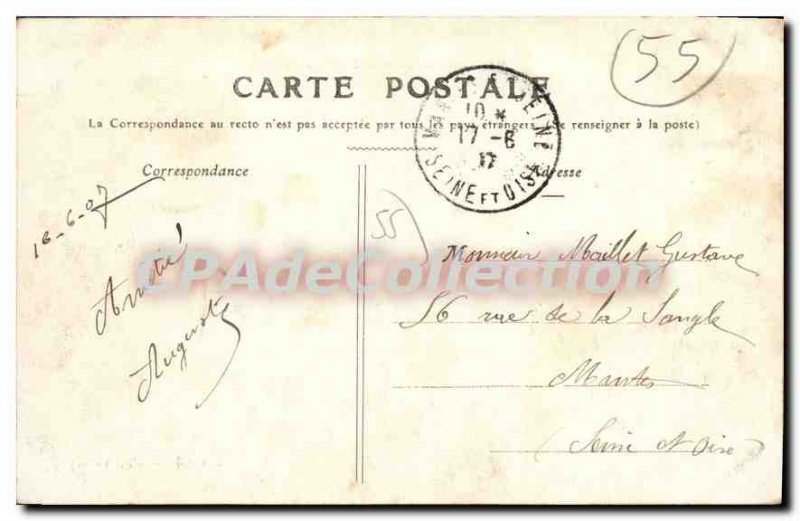 Old Postcard Verdun D'Anthouard Quarter