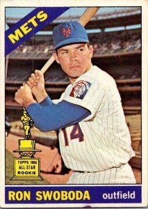 1966 Topps Baseball Card Ron Swoboda New York Mets sk1937