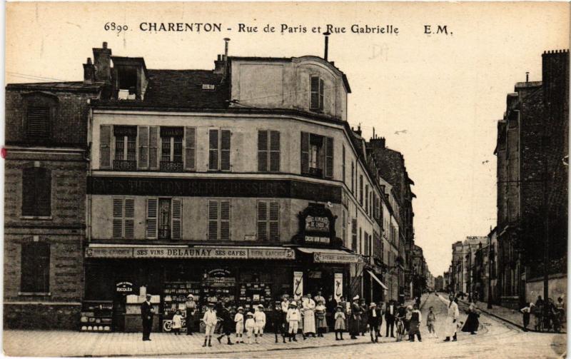CPA Charenton - Rue de Paris et Rue Gabrielle (659754)
