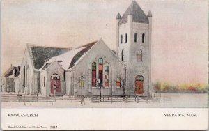 Knox Church Neepawa Manitoba MB c1906 Warwick Postcard H29