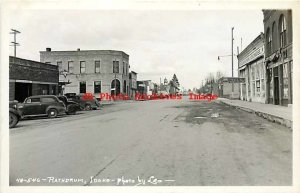 ID, Rathdrum, Idaho, RPPC, Street Scene, Business Section, Leo Photo No 48-546