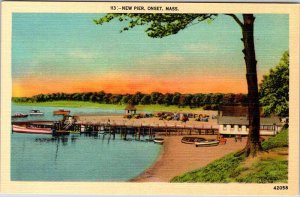 Postcard PIER SCENE Onset Massachusetts MA AO6911