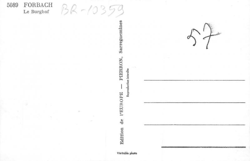 BR10359  forbach le burghof  france