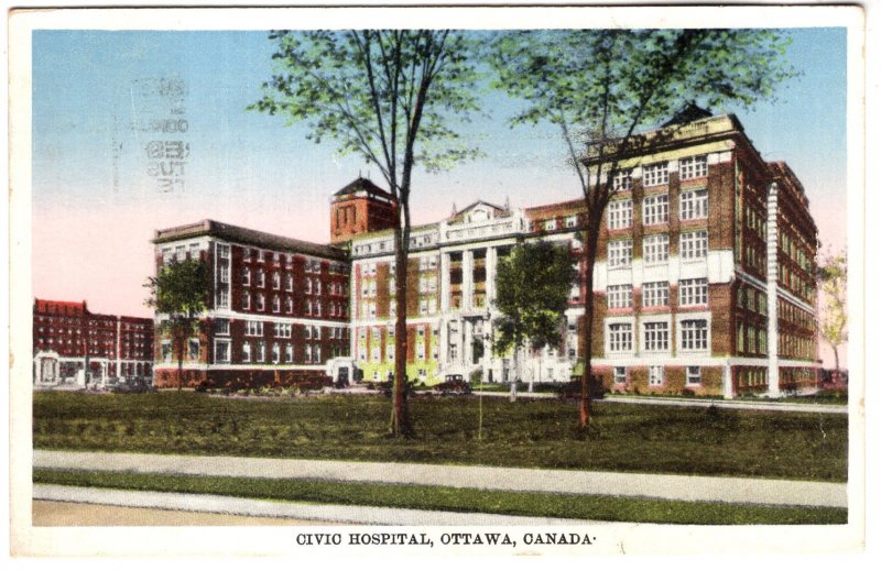 Civic Hospital, Ottawa, Ontario, Used 1930