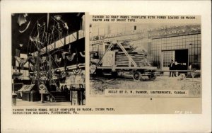 Parker Ferris Wheel Built at Pittsburgh PA Irish Fair Real Photo Postcard