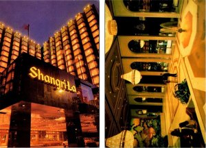 2~4X6 Postcards Hong Kong, China  SHANGRI-LA HOTEL & LOBBY Tsimshatsui District