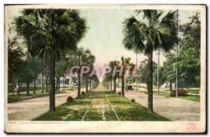 Postcard Old Main Street Jacksonville Fla