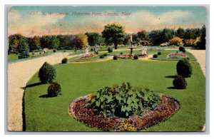 N. W. Corner Hanscom Park Omaha Nebr. Nebraska Postcard