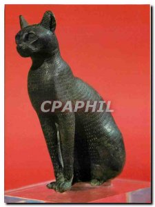 Postcard Modern Museum Champollion Figeac Lot of pussy Bastel Bronze Late Period